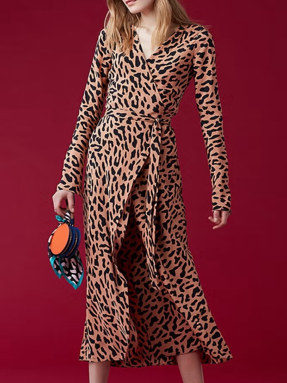 Diane Von Furstenberg Leopard Print Wrap Dress